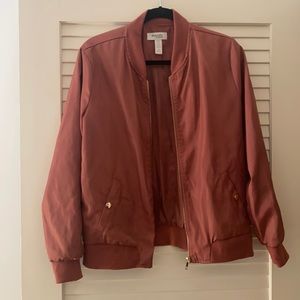 Rose pink bomber jacket